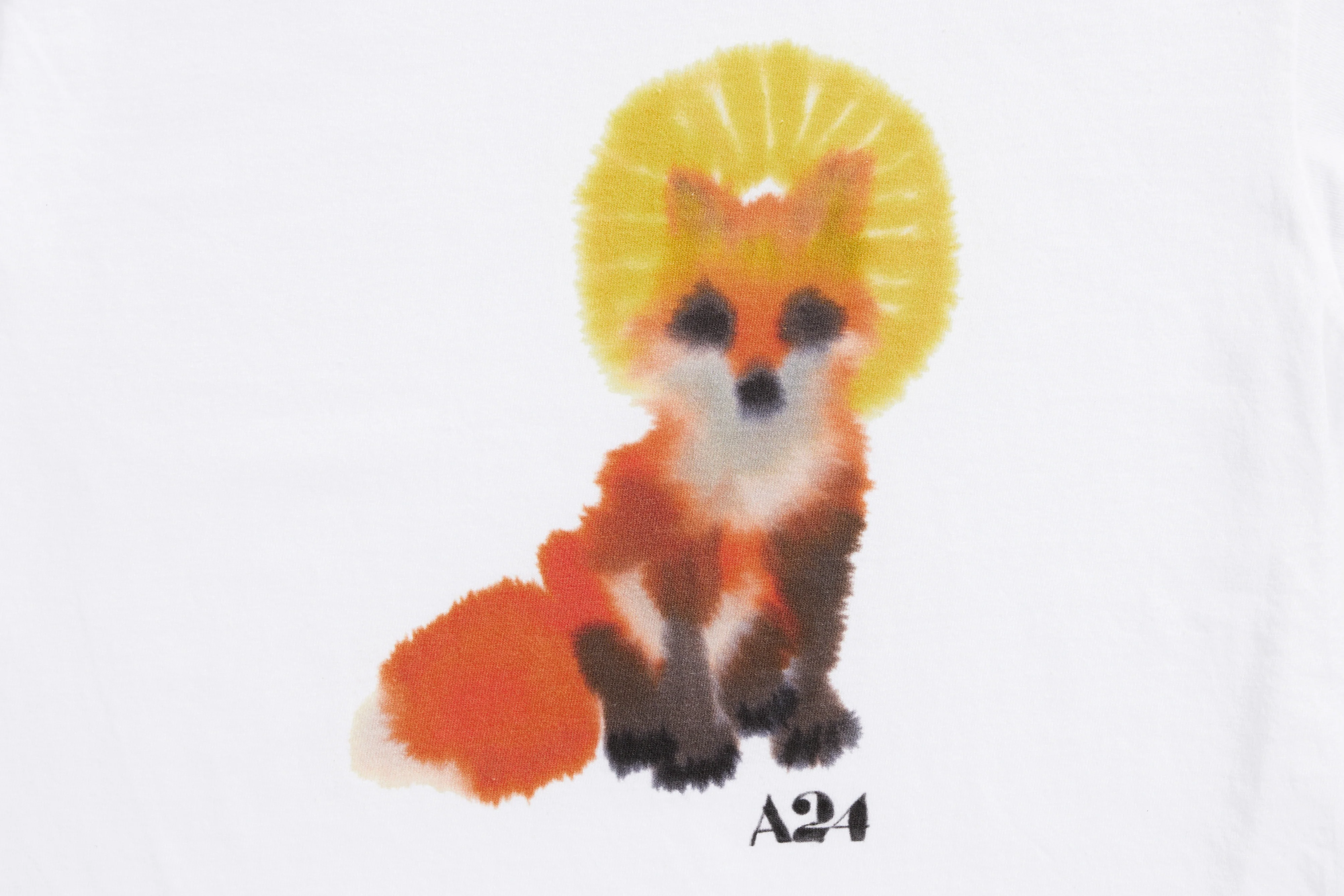 A24 x Rop van Mierlo Fox Watercolor Kids Tee - Image 2