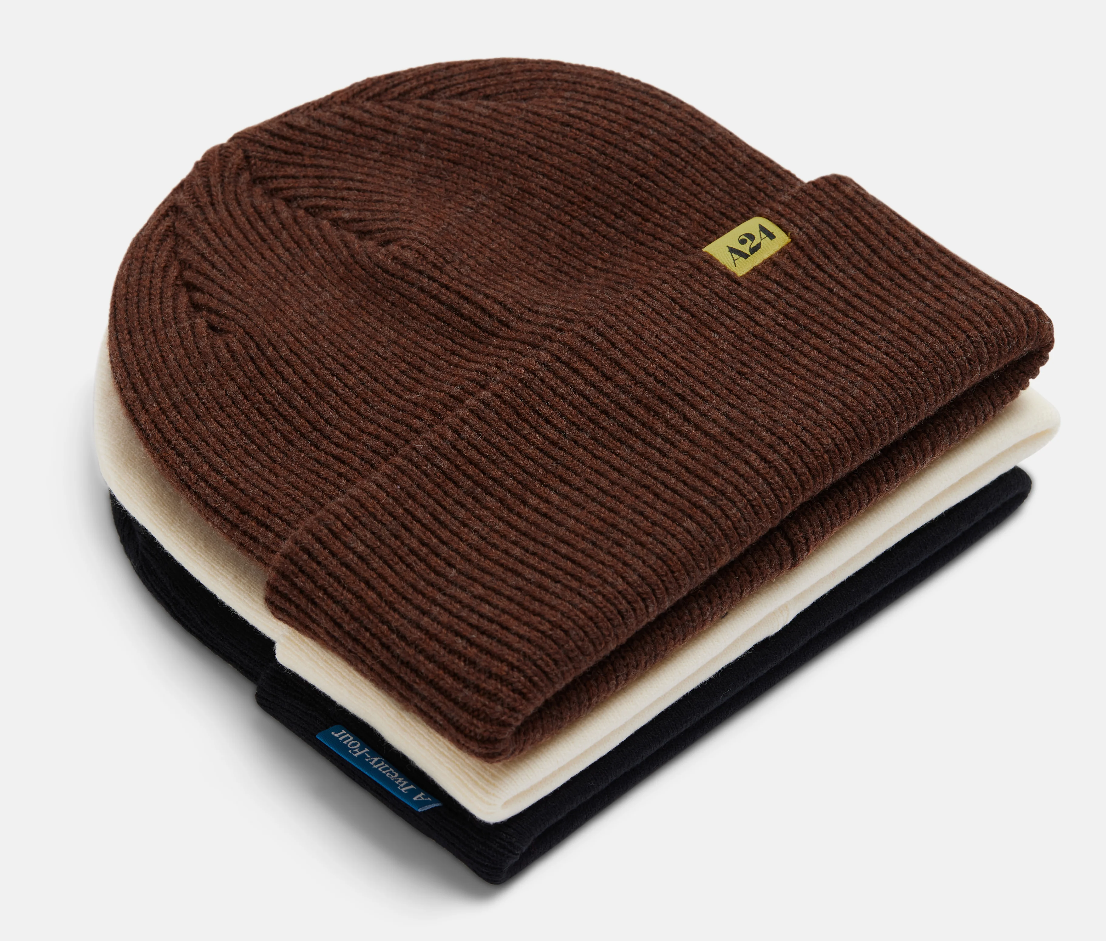 Brown Knit Beanie - Image 2
