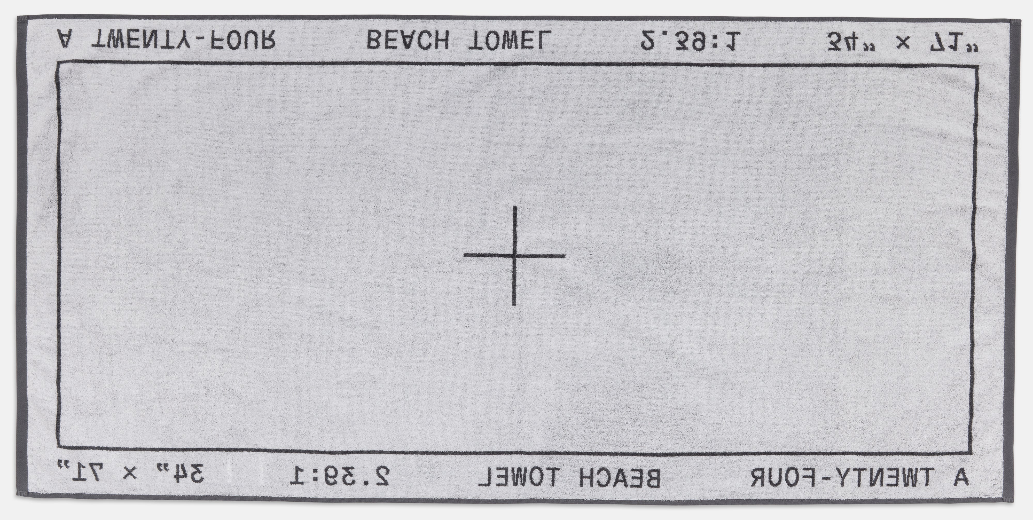 Grey Widescreen Beach Towel - Image 3