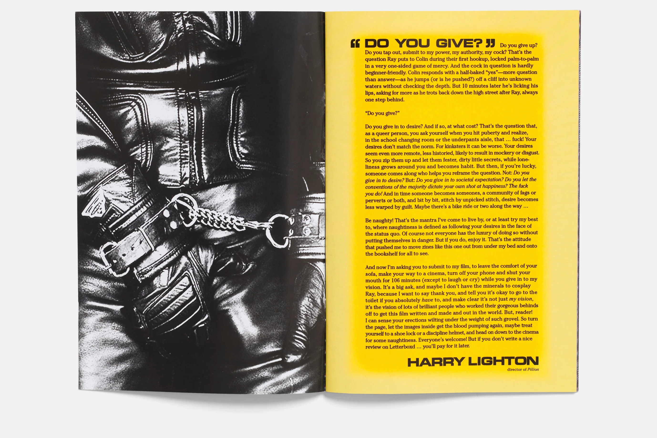 Biker Seeks Pillion Zine by Harry Lighton - Image 2