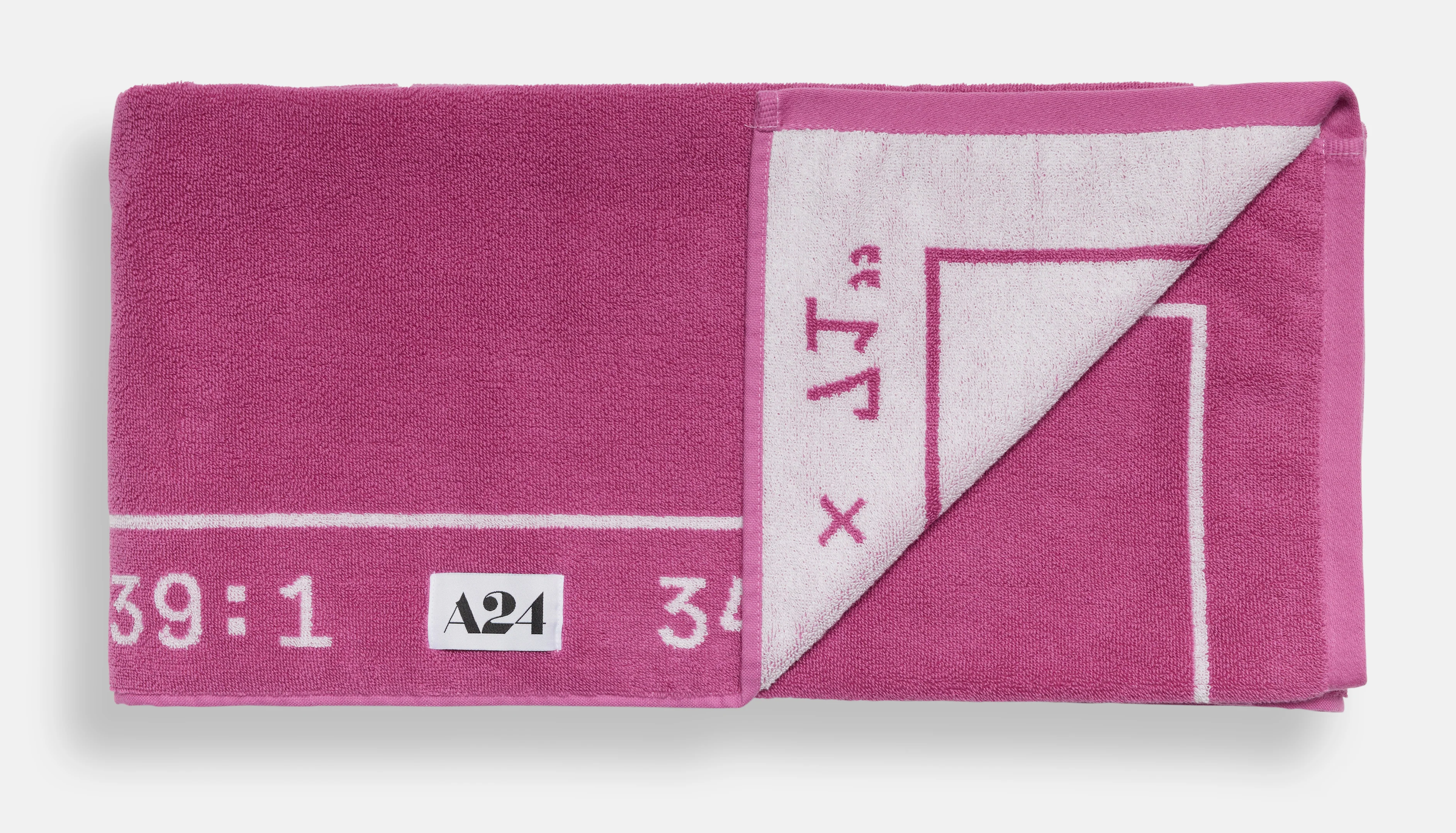 Pink Widescreen Beach Towel - Image 2