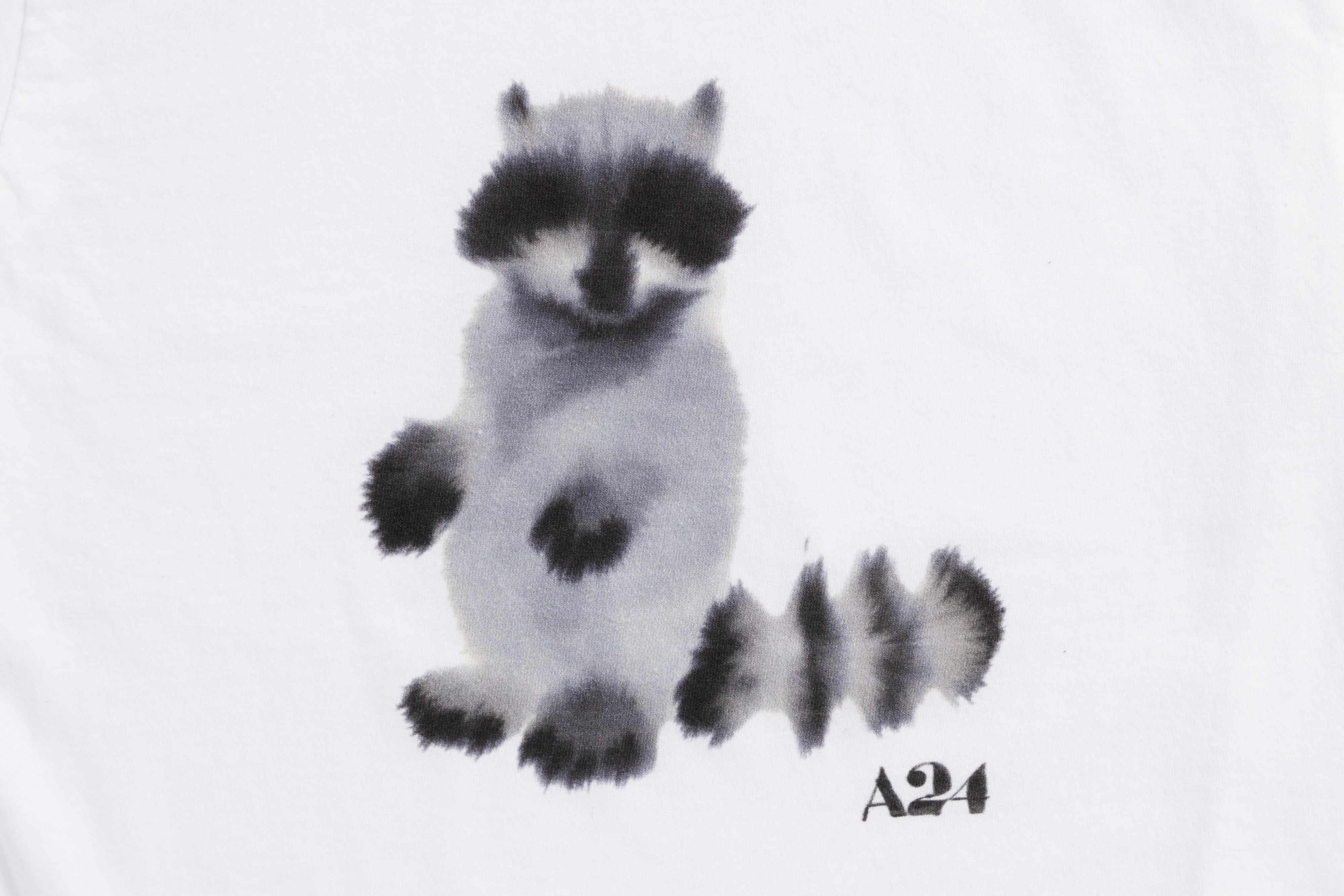A24 x Rop van Mierlo Raccoon Watercolor Kids Tee - Image 2