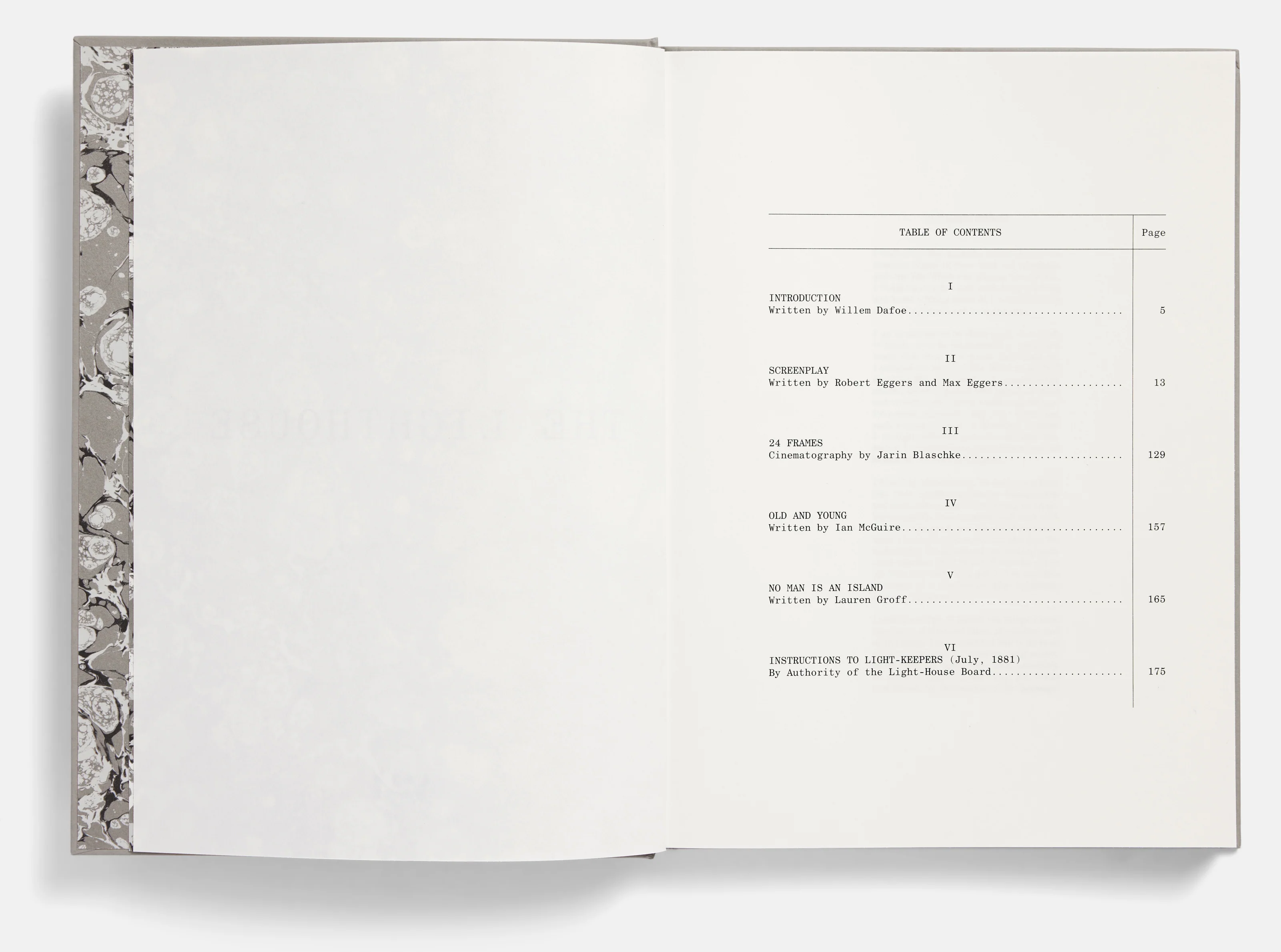The Lighthouse Screenplay Book - Image 2