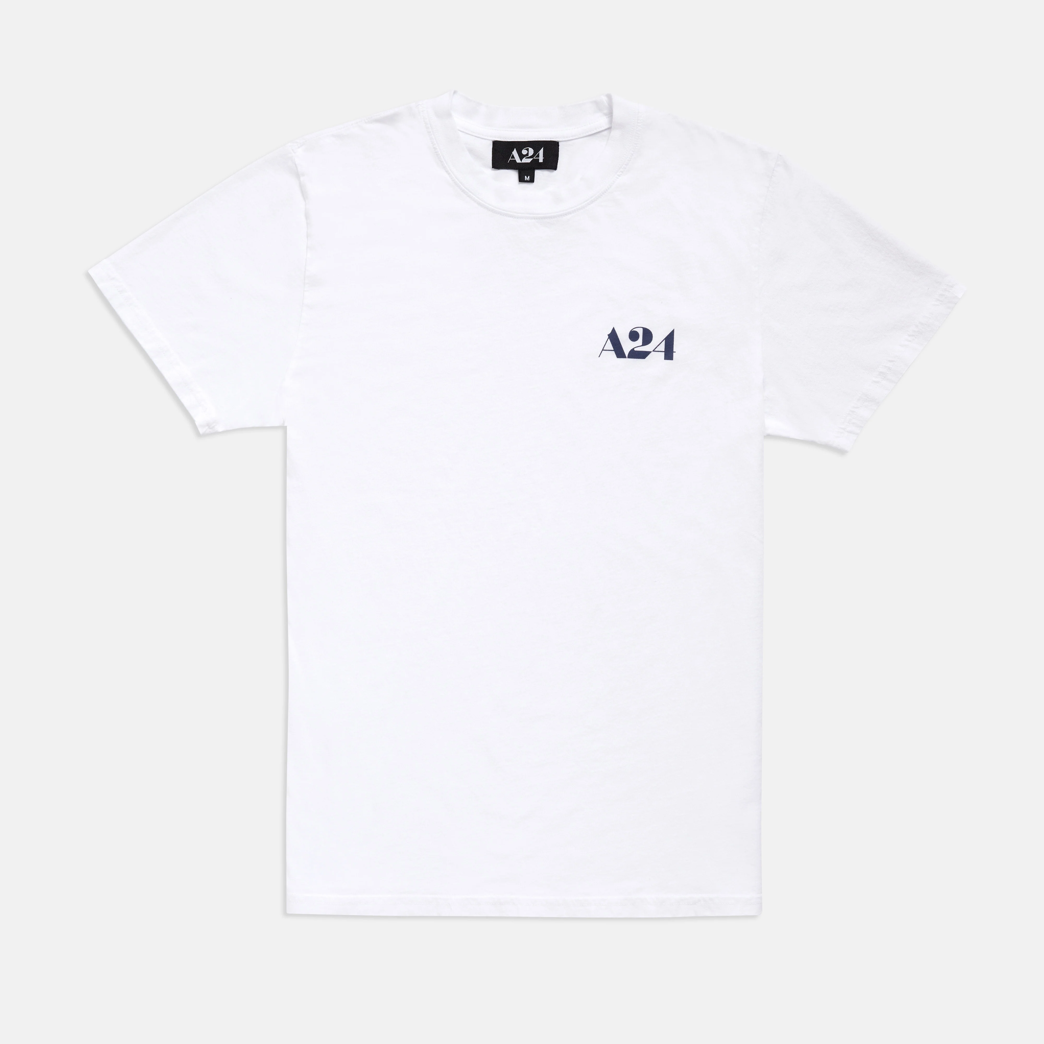 White Logo Tee